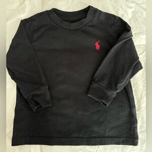 Black Ralph Lauren Long sleeve baby tee